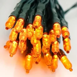 100-Count Orange LED Halloween String Lights 34.6ft -Spirit Halloween Shop 100 Count Orange LED Halloween String Lights 34 6 600x600 1