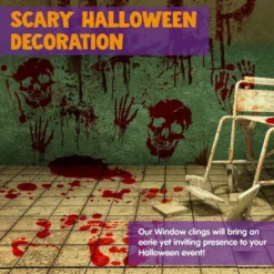 10Pcs Weapon Garland &Bloody Window Stickers 11*14 In -Spirit Halloween Shop 10Pcs Weapon Garland Bloody Window Stickers 2 result 600x600 1