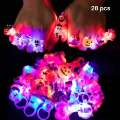 28pcs Spooky Halloween LED Light Up Rings -Spirit Halloween Shop 11626 3 result 600x600 1