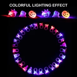 28pcs Spooky Halloween LED Light Up Rings -Spirit Halloween Shop 11626 5 result 600x600 1