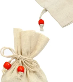 12Pcs Canvas Holiday Gift Drawstring Bags -Spirit Halloween Shop 12 Canvas Holiday Gift Drawstring Bags 3 600x671 1