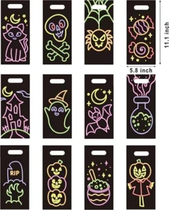 72pcs 12 Characters Neon Halloween Treat Bags 10 72pcs 12 Characters Neon Halloween Treat Bags -Spirit Halloween Shop 12 Characters Neon Treat Bags 72 Pcs 5 600x746 1