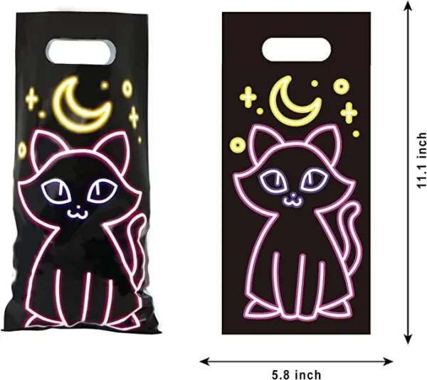 72pcs 12 Characters Neon Halloween Treat Bags 7 72pcs 12 Characters Neon Halloween Treat Bags - Image 5