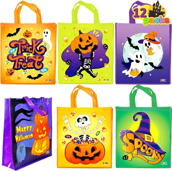12pcs Large Halloween Tote Bags 4 12pcs Large Halloween Tote Bags - Image 2