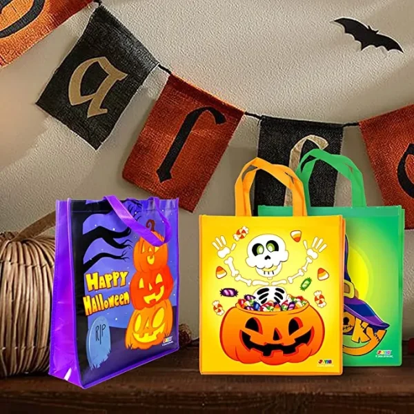 12pcs Large Halloween Tote Bags 3 12pcs Large Halloween Tote Bags