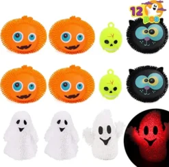 12Pcs Halloween LED Puffer Balls
