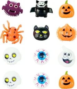 12Pcs Halloween Prefilled Pumpkin Box With LED Rings -Spirit Halloween Shop 12Pcs Halloween Prefilled Pumpkin Box with LED Rings 4 600x695 1