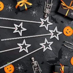 12Pcs Silver Fairy Star Wand