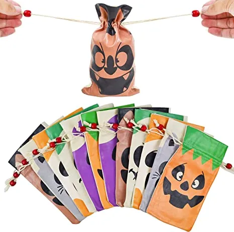 12Pcs Trick Or Treat Canvas Bags 4 12Pcs Trick Or Treat Canvas Bags - Image 2