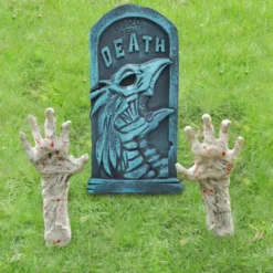 Halloween Bloodstain Zombie Arm Outdoor Decoration -Spirit Halloween Shop 13 White Zombie Arm Stakes 6 600x600 1