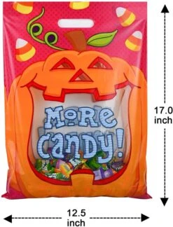 60Pcs Monster Designs See-Through Candy Bags -Spirit Halloween Shop 13109 5 600x788 1