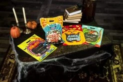 60Pcs Monster Designs See-Through Candy Bags -Spirit Halloween Shop 13109 7 600x400 1
