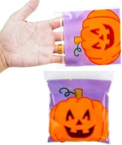 150Pcs Small Ziplock Goodie Bags -Spirit Halloween Shop 13126 3 600x713 1
