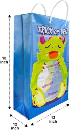 12Pcs See-Through Halloween Tote Bag -Spirit Halloween Shop 13128 5 600x1111 1