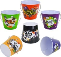 6pcs Halloween Steel Bucket -Spirit Halloween Shop 13149 3 600x561 1