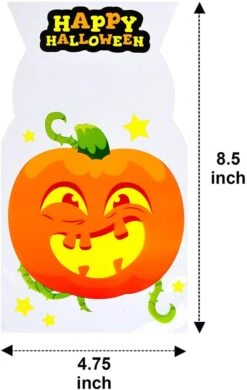 120Pcs Pumpkin Shaped Halloween Treat Bags -Spirit Halloween Shop 13151 4 600x948 1