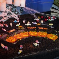 120Pcs Pumpkin Shaped Halloween Treat Bags -Spirit Halloween Shop 13151 6 600x600 1