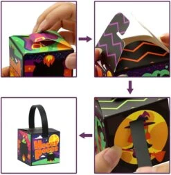 60pcs Halloween Mini Craft Paper Candy Box -Spirit Halloween Shop 13186 4 600x611 1