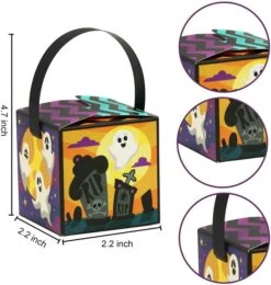 60pcs Halloween Mini Craft Paper Candy Box -Spirit Halloween Shop 13186 5 600x632 1