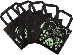 32Pcs Halloween Non-Woven Bags Colorful Glow In The Dark -Spirit Halloween Shop 13342 2 600x452 1