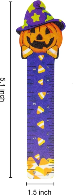 144Pcs 6 Designs Halloween Ruler Bookmark -Spirit Halloween Shop 144 PCs Halloween Bookmark Rulers 1 600x1582 1