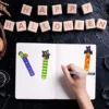 144Pcs 6 Designs Halloween Ruler Bookmark