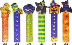 144Pcs 6 Designs Halloween Ruler Bookmark -Spirit Halloween Shop 144Pcs 6 Designs Halloween Ruler Bookmark 8
