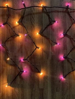 150 Incandescent Orange & Purple Icicle Lights 8.67ft -Spirit Halloween Shop 150 Incandescent Black Wire Icicle Lights Orange amp Purple 4 result 600x800 1