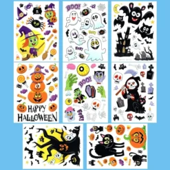 158Pcs Halloween Window Clings -Spirit Halloween Shop 158Pcs Halloween Window Clings 4 result 600x600 1