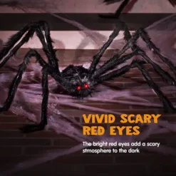 2Pcs Giant Spider Halloween Decoration 5ft 11 2Pcs Giant Spider Halloween Decoration 5ft -Spirit Halloween Shop 2 Pack 5 Ft. Hairy Spider 3 600x600 1