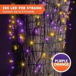 200-Count Green And Purple LED String Lights 67.3ft -Spirit Halloween Shop 200 Count Green and Purple LED String Lights 67.3ft 4 result 1 600x600 1