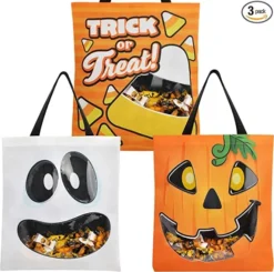 3pcs Large See Through Tote Bags 22.5in X 13.75in -Spirit Halloween Shop 22.5 Grocery Bags See through 3 Pcs 1 600x595 1