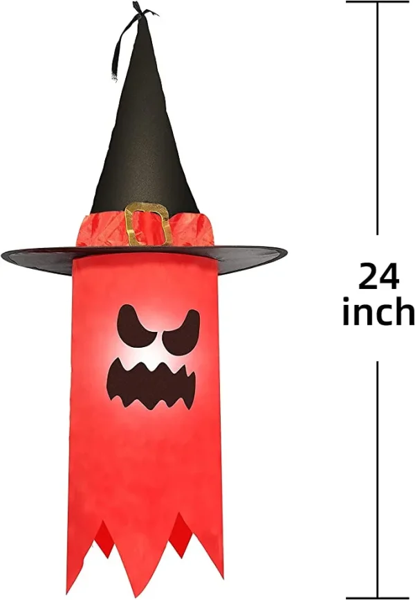 6pcs Light Up Hanging Halloween Ghost Decorations 24in 7 6pcs Light Up Hanging Halloween Ghost Decorations 24in - Image 5