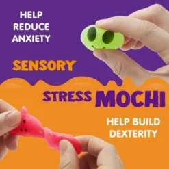 24Pcs Squishy Toys With Glitter For Halloween -Spirit Halloween Shop 24 Pcs Halloween Mochi Squishy Toys with Glitter 3 result 600x600 1