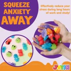 24Pcs Squishy Toys With Glitter For Halloween -Spirit Halloween Shop 24 Pcs Halloween Mochi Squishy Toys with Glitter 4 result 600x600 1