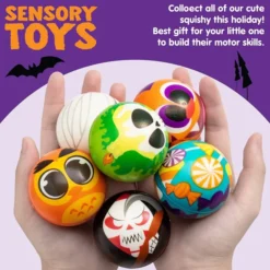 24Pcs Soft Squishy Stress Balls For Halloween -Spirit Halloween Shop 24Pcs Soft Squishy Stress Balls for Halloween 5 600x600 1