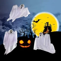 3Pcs Hanging Ghosts 25.5in -Spirit Halloween Shop 25.5 Hanging Ghosts 3 Pack 5 结果 600x600 1