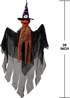 3pcs Posable Hanging Halloween Decorations 26in -Spirit Halloween Shop 26 Creepy Ghost Decorations 3 Pcs 5 600x836 1