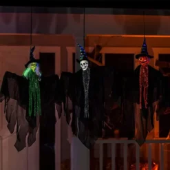 3pcs Posable Hanging Halloween Decorations 26in