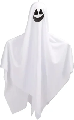 4pcs Flying Hanging Ghost Decoration 27.5in -Spirit Halloween Shop 27.5 Halloween Hanging Ghosts 4 Pack 2 600x963 1