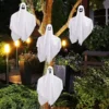 4pcs Flying Hanging Ghost Decoration 27.5in 1 4pcs Flying Hanging Ghost Decoration 27.5in -Spirit Halloween Shop 27.5 Halloween Hanging Ghosts 4 Pack 5 600x600 1