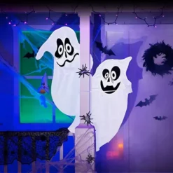 2Pcs Fat Treewrap White Ghost 47in -Spirit Halloween Shop 2Pcs Fat Treewrap White Ghost 47in 4 600x600 1