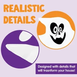 2Pcs Fat Treewrap White Ghost 47in -Spirit Halloween Shop 2Pcs Fat Treewrap White Ghost 47in 5 600x600 1