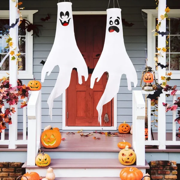 2pcs Halloween Ghost Hanging Decoration 43in 3 2pcs Halloween Ghost Hanging Decoration 43in