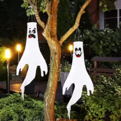 2pcs Halloween Ghost Hanging Decoration 43in 10 2pcs Halloween Ghost Hanging Decoration 43in -Spirit Halloween Shop 2Pcs Ghost Windsock Hanging 43in 3 result 600x600 1