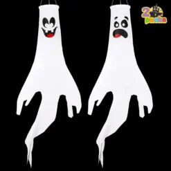 2pcs Halloween Ghost Hanging Decoration 43in 12 2pcs Halloween Ghost Hanging Decoration 43in -Spirit Halloween Shop 2Pcs Ghost Windsock Hanging 43in 5 result 600x600 1