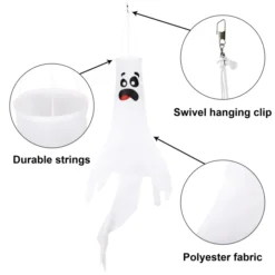 2pcs Halloween Ghost Hanging Decoration 43in 13 2pcs Halloween Ghost Hanging Decoration 43in -Spirit Halloween Shop 2Pcs Ghost Windsock Hanging 43in 6 result scaled 600x600 1