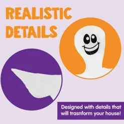 2Pcs Halloween Bendable Tree Wrap Ghost 53in -Spirit Halloween Shop 2Pcs Halloween Bendable Tree Wrap Ghost 53in 2 600x600 1