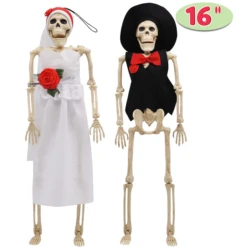 2Pcs Poseable Bride And Groom Full Body Skeleton 16in -Spirit Halloween Shop 2Pcs Poseable Bride And Groom Full Body Skeleton 16in 3 600x600 1