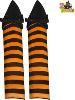 Orange Wicked Witch Legs Decoration 19.5in -Spirit Halloween Shop 2 01a0efc6 0168 4a0a bb01 ff41ba72dd46 600x796 1